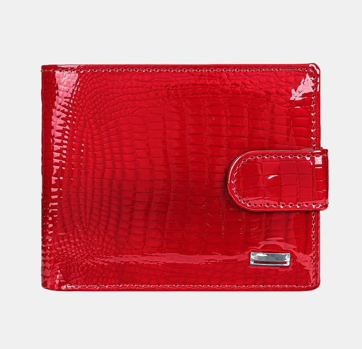 Luxury Multi-slot Shellac Leather Small Wallet for Women