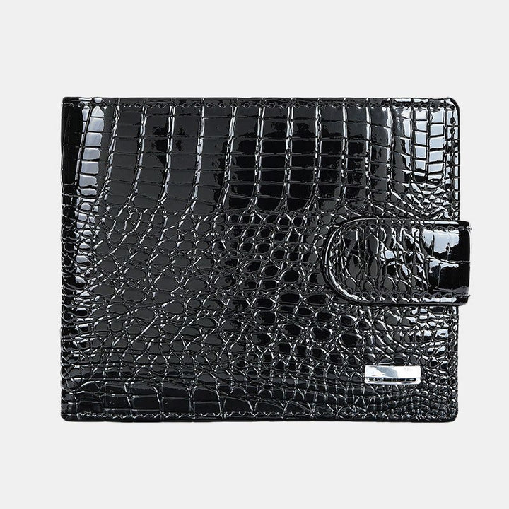 Luxury Multi-slot Shellac Leather Small Wallet for Women