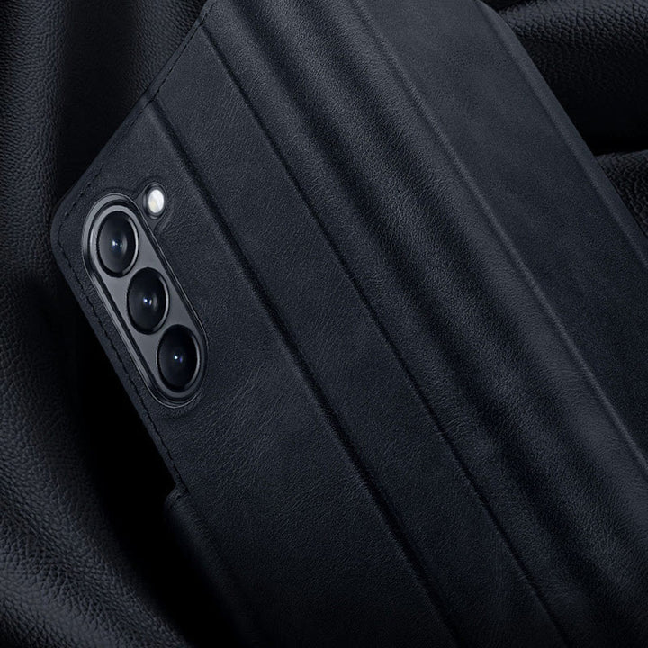 Faux Leather Phone Case for Galaxy Z Fold 2/3/4/5/6 with Kickstand Hinge Prctection - image 8