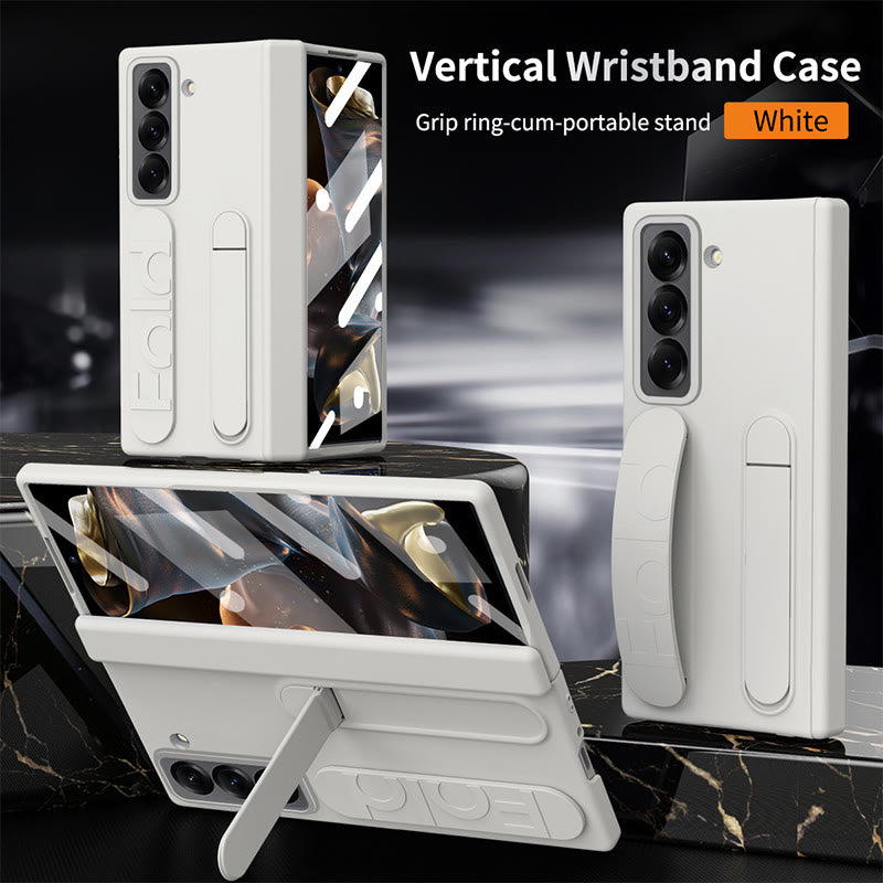 Phone Case for Samsung Z Fold with S-Pen Holder Stylus Kicksand Hand Strap