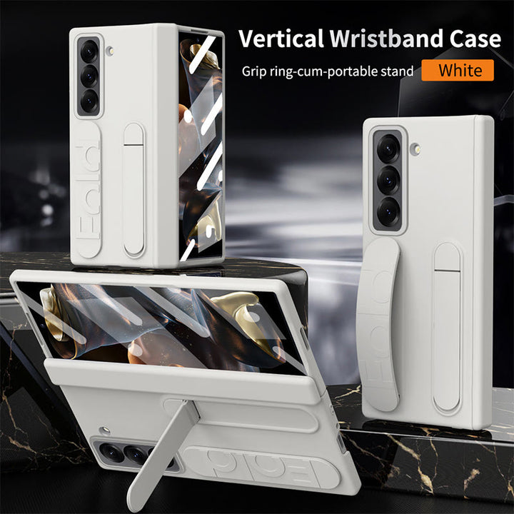 Phone Case for Samsung Z Fold with S-Pen Holder Stylus Kicksand Hand Strap
