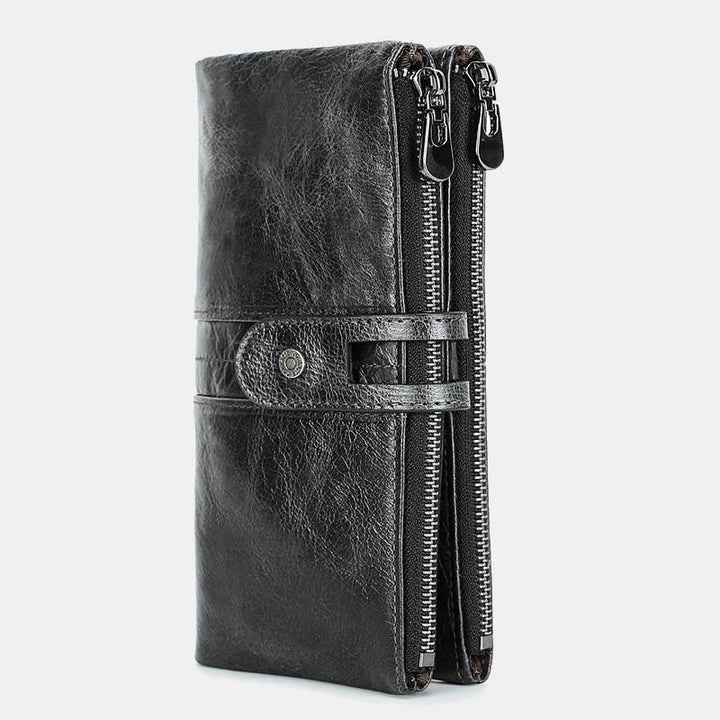 Wallets for Women Genuine Leather Cellphone Case Long Slim Credit Card Holder