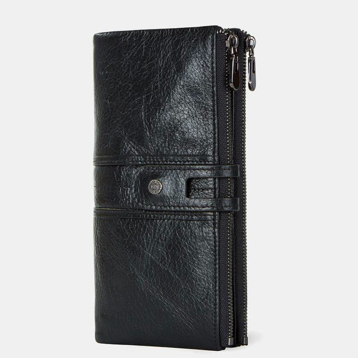 Wallets for Women Genuine Leather Cellphone Case Long Slim Credit Card Holder