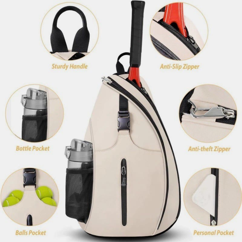 One Shoulder Crossbody Tennis Bag Sling Bag Tennis Racket Bag - image 3
