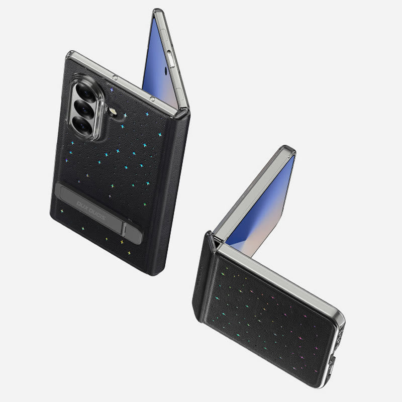 Phone Case for Samsung Galaxy Z Fold 7 / Z Flip 7 Starry Sky PU Leather Phone Case - image 4