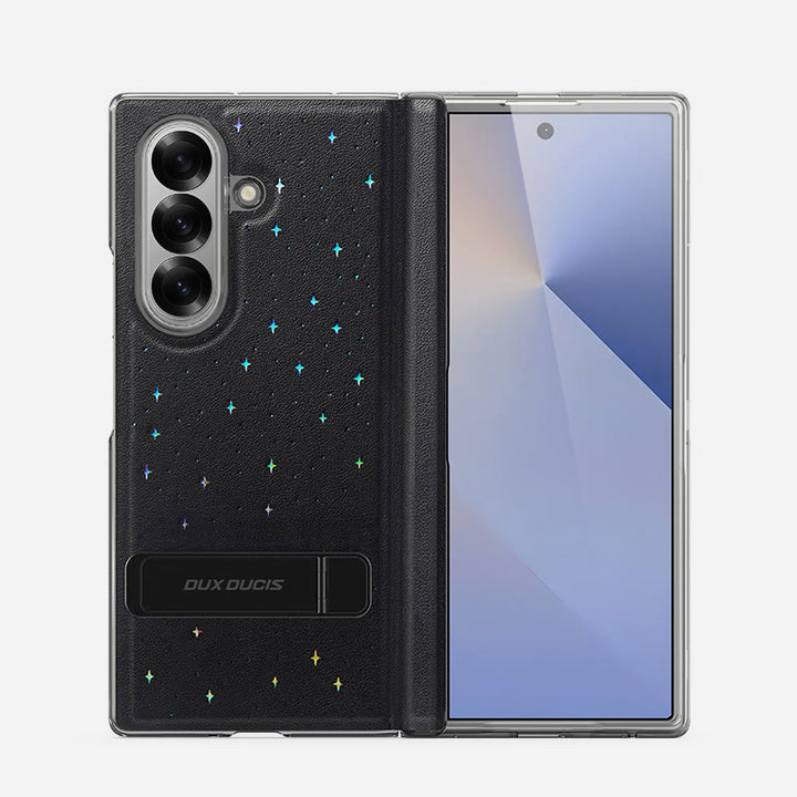 Phone Case for Samsung Galaxy Z Fold 7 / Z Flip 7 Starry Sky PU Leather Phone Case - image 2