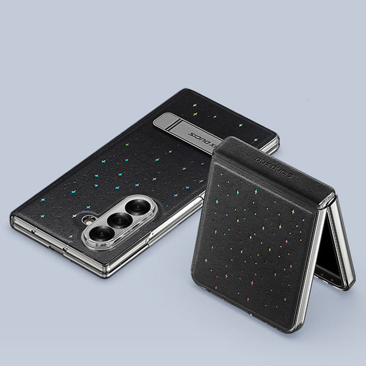 Phone Case for Samsung Galaxy Z Fold 7 / Z Flip 7 Starry Sky PU Leather Phone Case - image 11