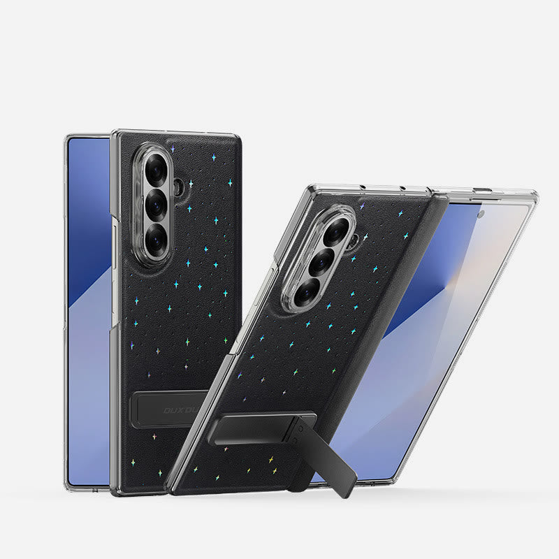 Phone Case for Samsung Galaxy Z Fold 7 / Z Flip 7 Starry Sky PU Leather Phone Case - Samsung Z Fold 7 - image 1