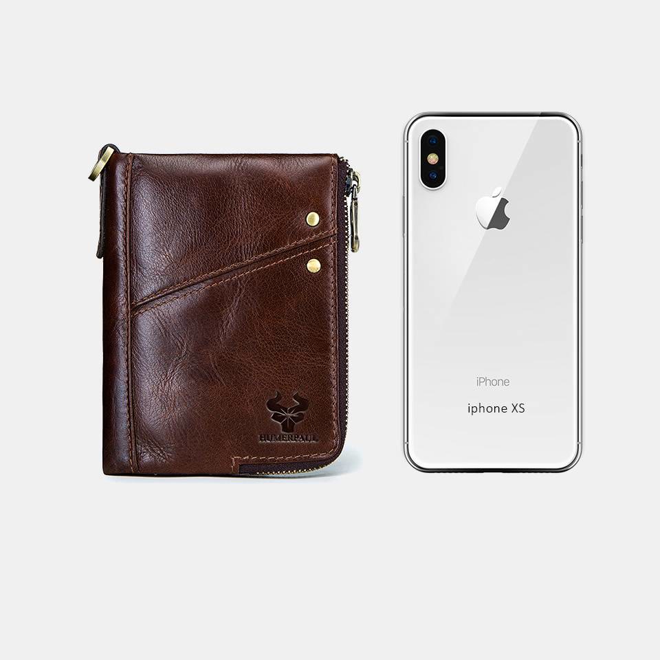 RFID Anti-theft Multi-slot Bifold Wallet