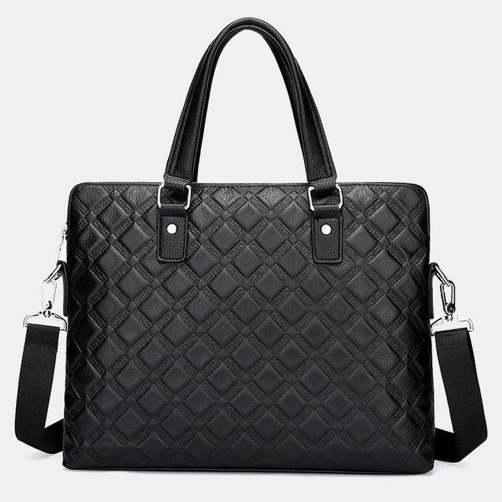 Briefcase For Men Business Trip Elegant Waterproof Crossbody Bag - C - image 18
