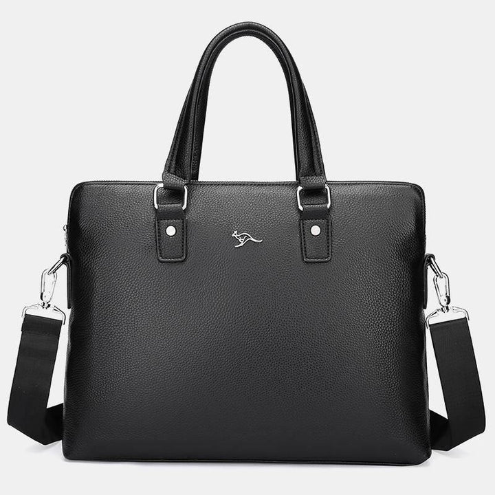 Briefcase For Men Business Trip Elegant Waterproof Crossbody Bag - E - image 20