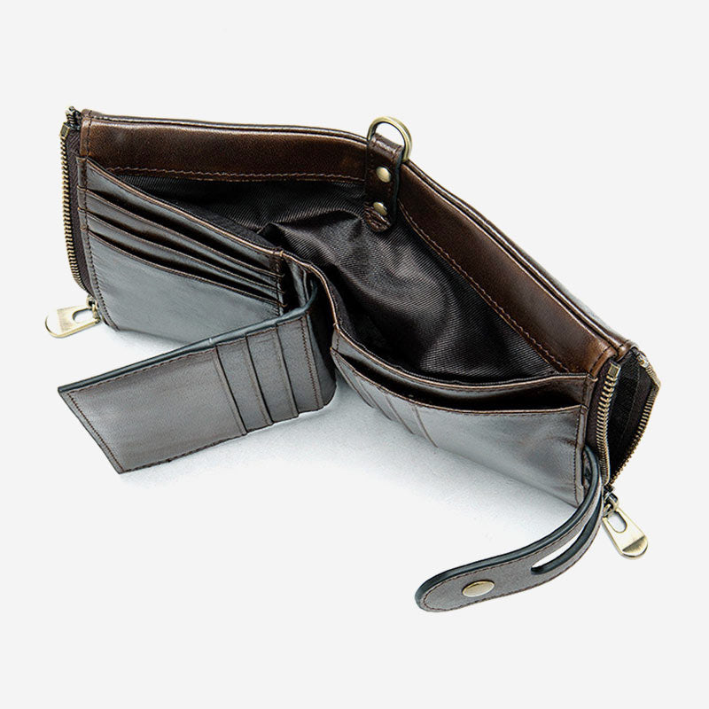 RFID Blocking Genuine Leather Wallet Card Holder