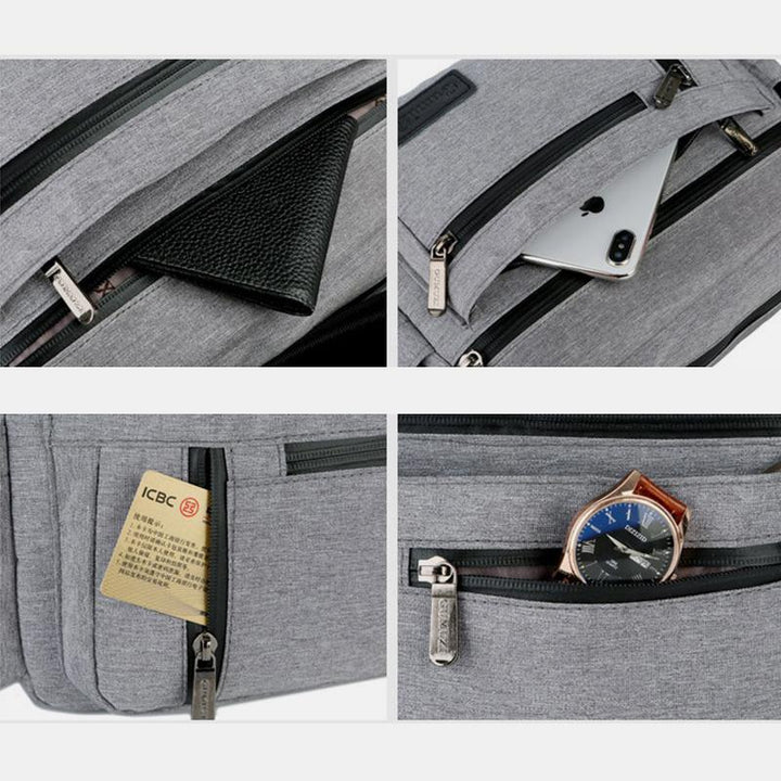 Multi-Function Large Capacity Water-Resistant Crossbody Bag
