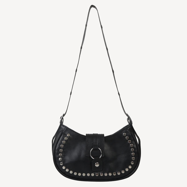 Rivet Crossbody Bag For Ladies Minimalist Punk Classic Purse