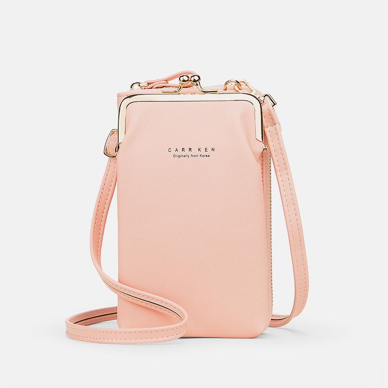 Multifunctional Large Capacity Kiss-Lock Phone Bag