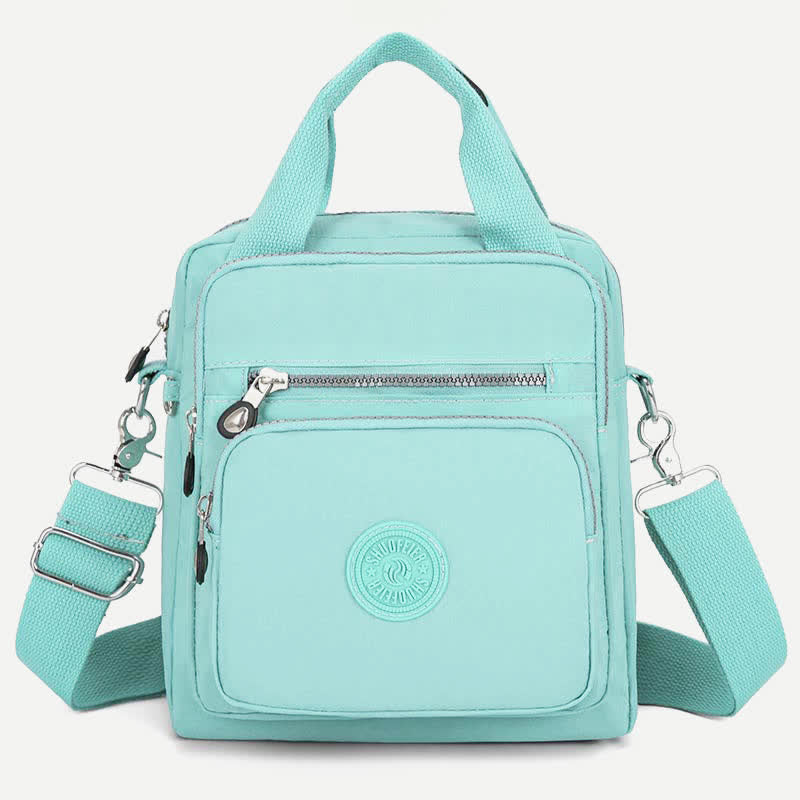 Lightweight Nylon Crossbody Bag for Women Multi-Pocket Handbag Shoulder Purses