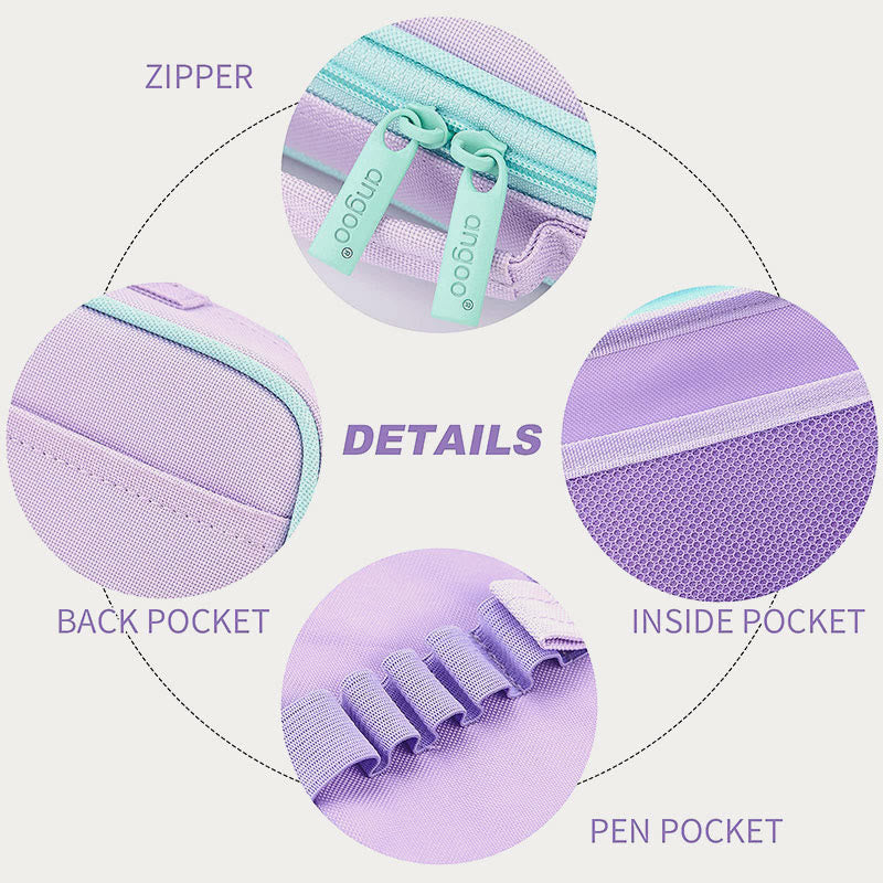 Cute Pencil Case For Kids Cartoon Style Roomy Case