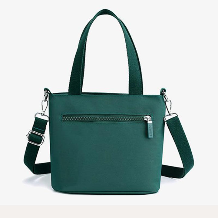 Functional Crossbody Bag Shoulder Bag Multi-pocket Lightweight Solid Color Handbag