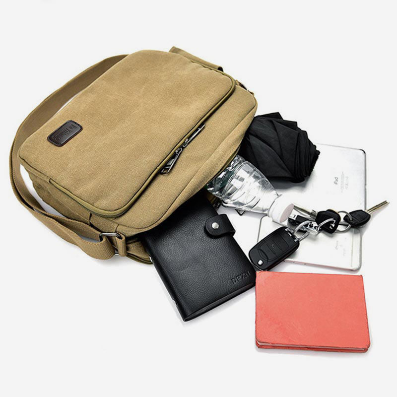 Large Capacity British Style Vintage Messenger Bag