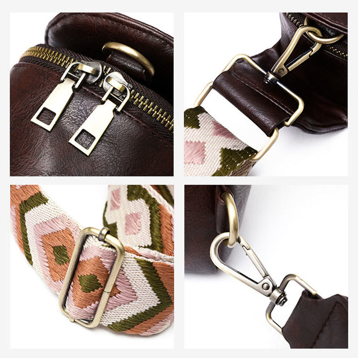 Sling Bag For Women Lightweight Wide Straps Leather Shopping Bag