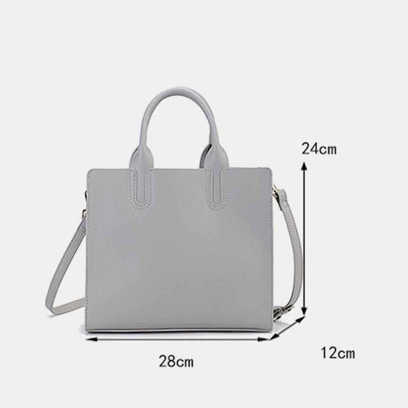 Vegan Leather Tote Bag Women Travel Work Crossbody Shoulder Purse