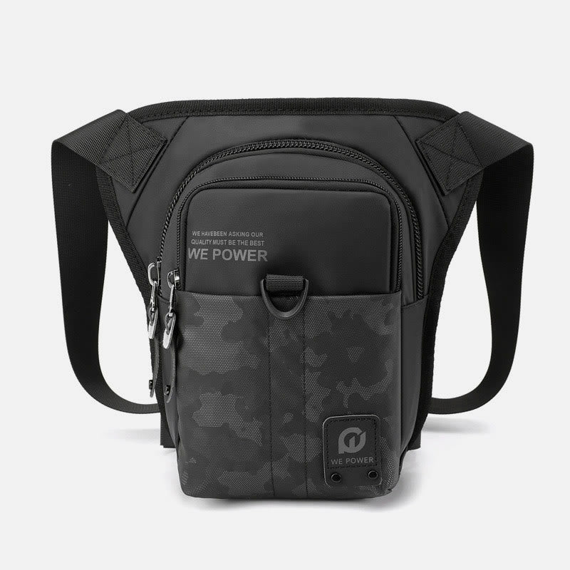 Outdoor Sports Purse For Men Durable Oxford Crossbody Leg Bag