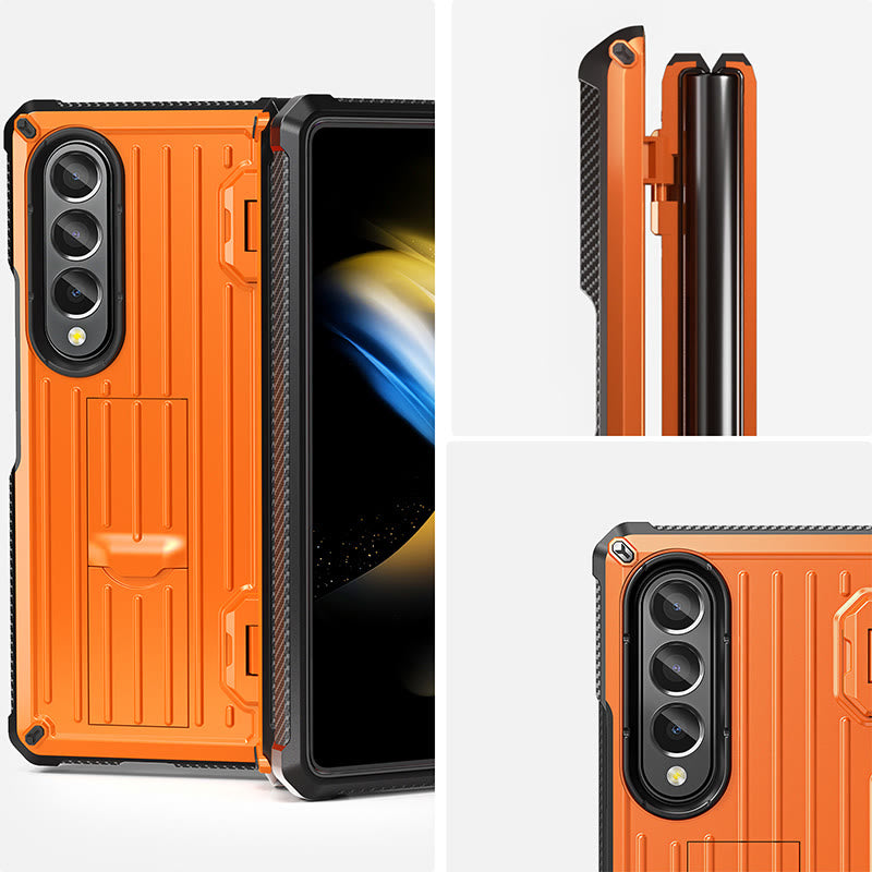 Phone Case With Holder For Samsung Shatter-Resistant Protective Cover