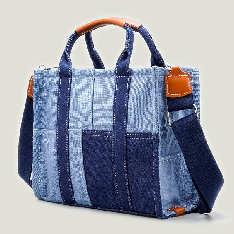 Fashion Women Handbags and Purse Ladies Denim Mini Tote Satchel