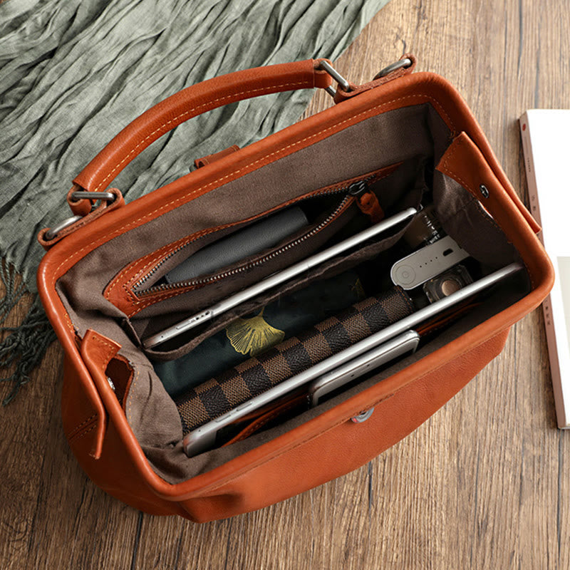 Retro Handmade Real Leather Handbag