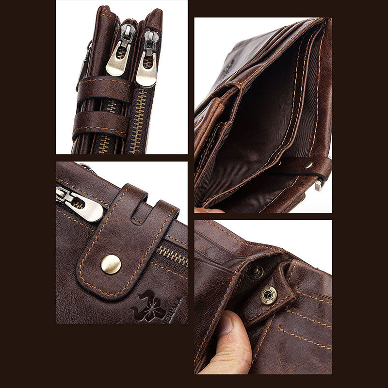 RFID Multifunctional Large Capacity Genuine Leather Wallet  - image 8