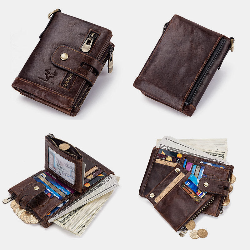 RFID Multifunctional Large Capacity Genuine Leather Wallet  - image 6