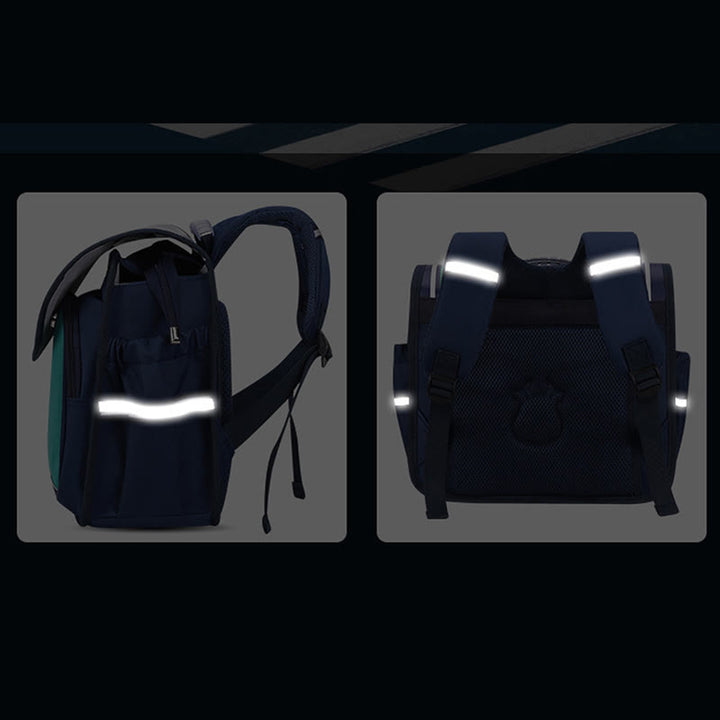 Backpack For Children Easy Carry Horizontal Clamshell Kindergarten School Bag