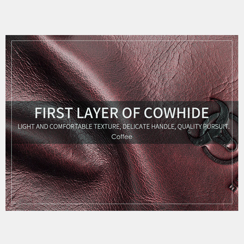 Anti-Theft RFID Protected Multi-Slot Real Leather Wallet