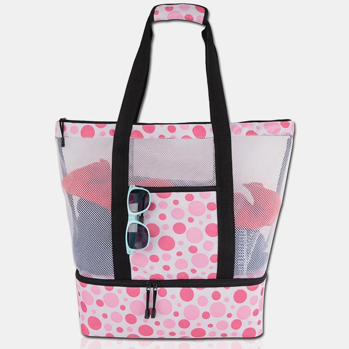 High Capacity Beach Bag Tote Waterproof Sandproof Pool Bag with Cooler Compartment