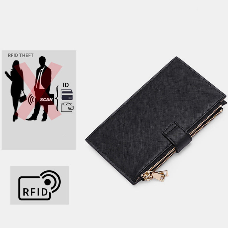RFID Large Capacity Card Holder Classic Bifold Wallet