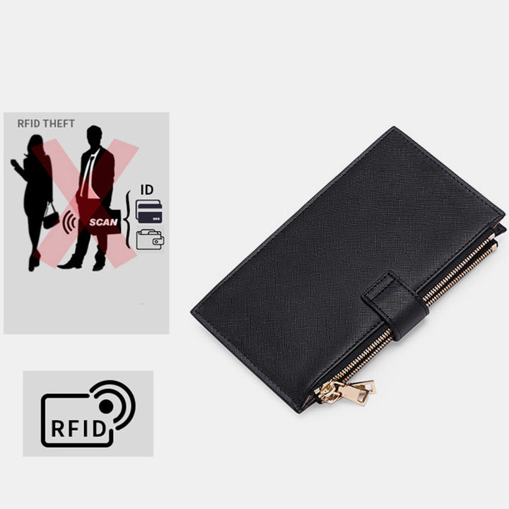 RFID Large Capacity Card Holder Classic Bifold Wallet
