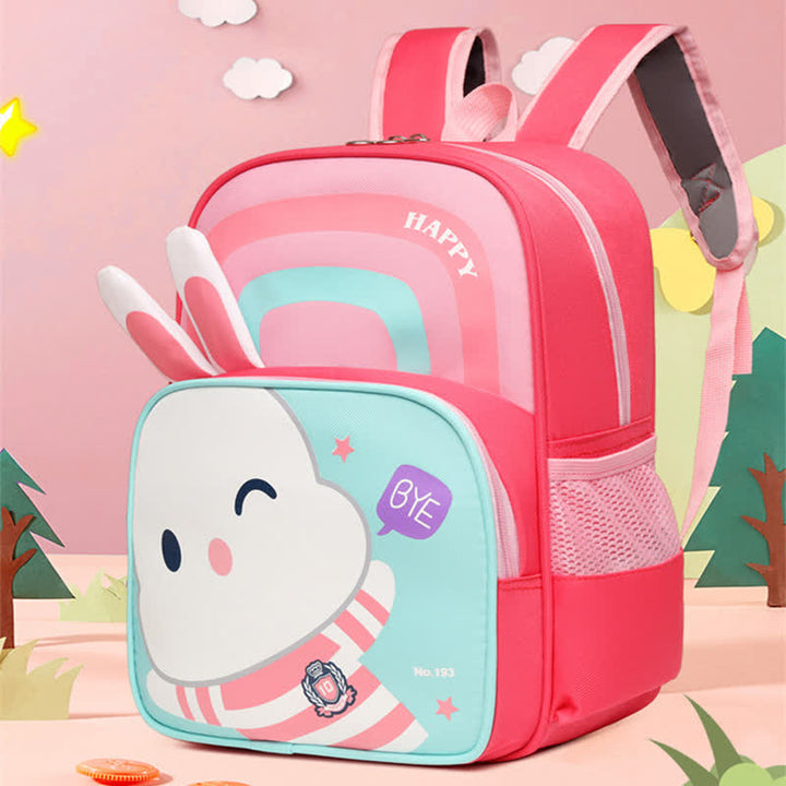 Waterproof Cute Bunny Backpack for Boys Girls with Padded Straps