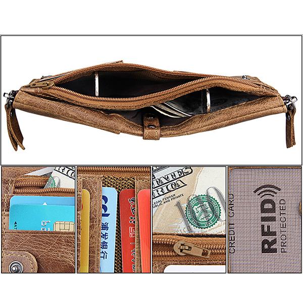 Men's Genuine Leather RFID Wallet