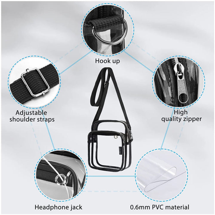Crossbody Bag For Outdoor Fitness Lightweight Adjustable Strap Leisure Bag