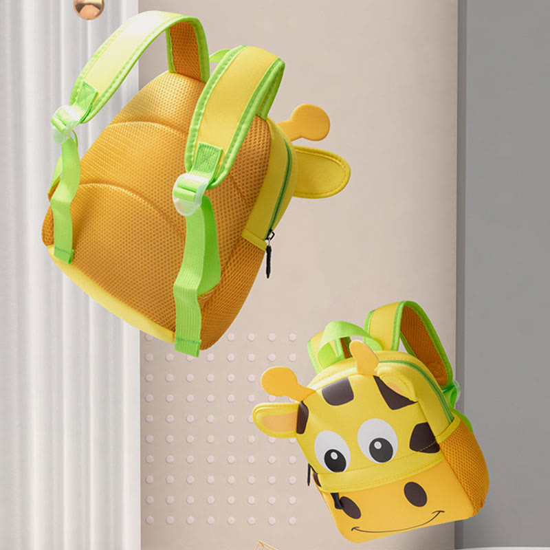 Backpack For Kids Cute Cartoon Animal Pattern Nylon Schoolbag