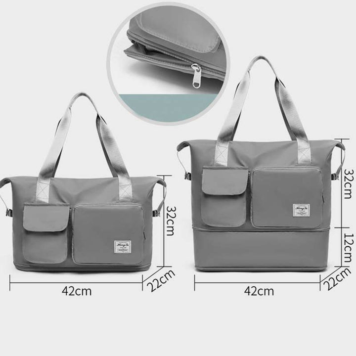 Large Capacity Portable Duffel Bag for Women Men Foldable Travel Handbag