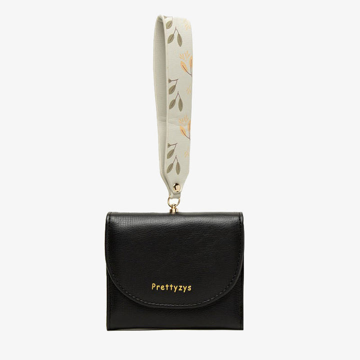 Womens Wallet Short Simple Soft Leather Folding Card Holder