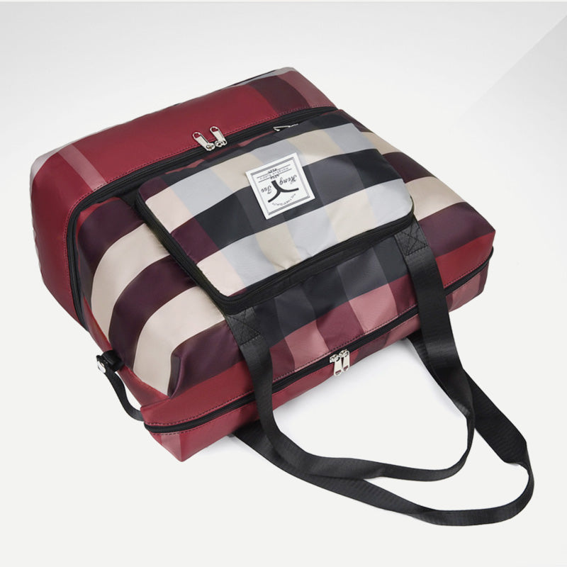 Travel Duffel Bag Sports Gym Shoulder Overnight Bag with Shoes Compartment