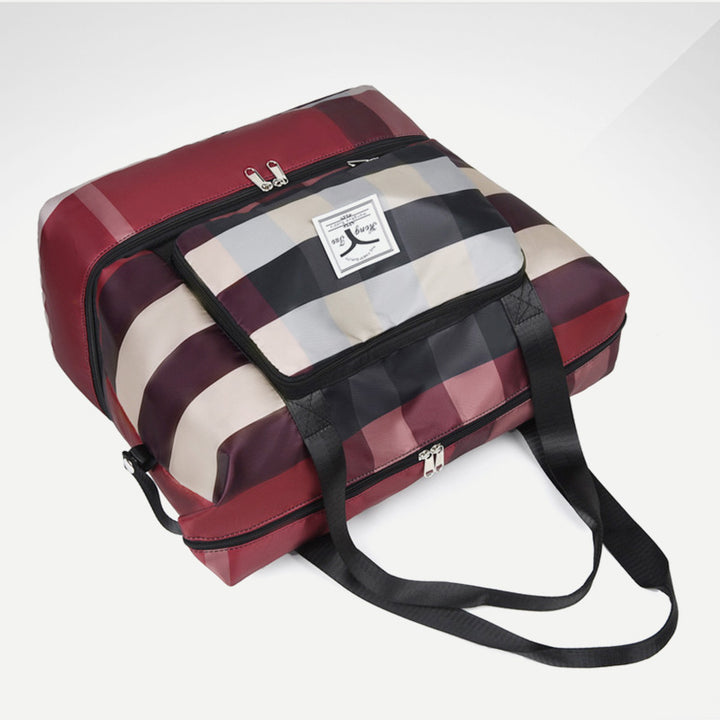 Travel Duffel Bag Sports Gym Shoulder Overnight Bag with Shoes Compartment