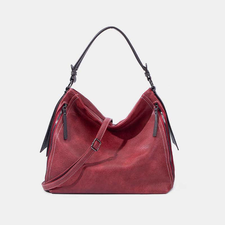 Retro Handbag for Women Large Designer Ladies Hobo Bag Leather Bucket Purse