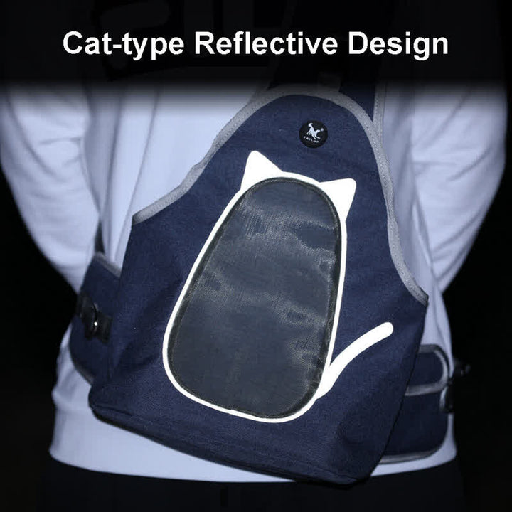 Comfortable Sturdy Reflective Sling Bag For Small Pet Cat Dog - image 4