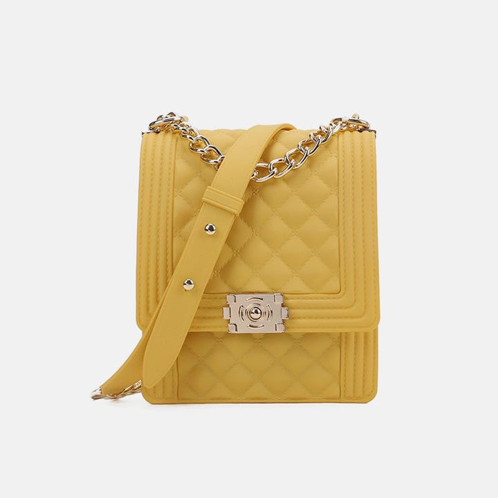 Multi-color Rainbow Jelly Crossbody Handbag