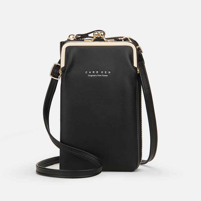Multifunctional Large Capacity Kiss-Lock Phone Bag