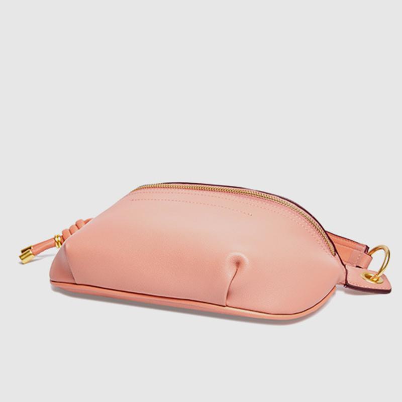 Genuine Leather Large Capacity Crossbody Bag Waist Bag