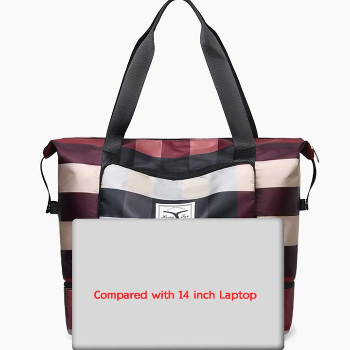 Travel Duffel Bag Sports Gym Shoulder Overnight Bag with Shoes Compartment
